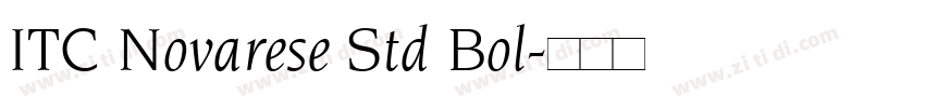 ITC Novarese Std Bol字体转换